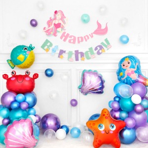 생일파티 장식세트 [인어공주와 바다 친구들]
